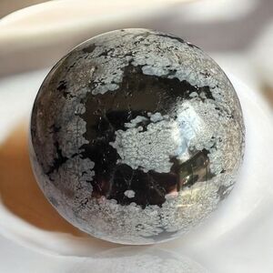 Snowflake Obsidian‎ Crystal Sphere (3)